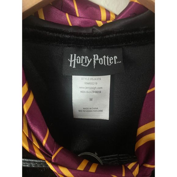 ~ Hermione Granger Costume Med: Wand Light-Up, Robe/Cloak, Tie Halloween Girl's - Picture 6 of 14